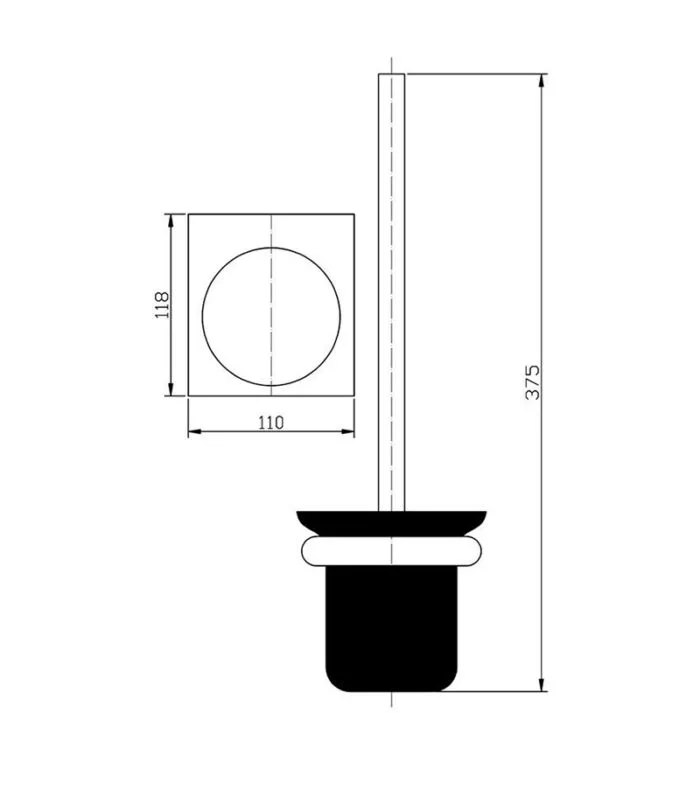 Cora Toilet Brush Holder - Specification
