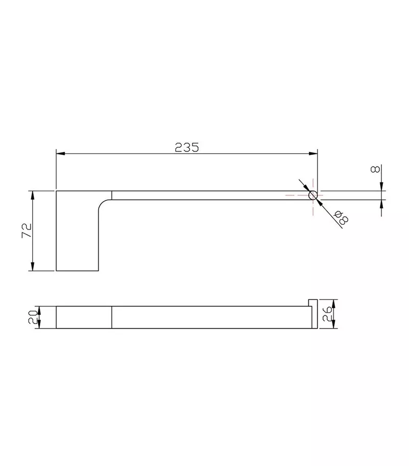 Eden Towel Bar - Specification