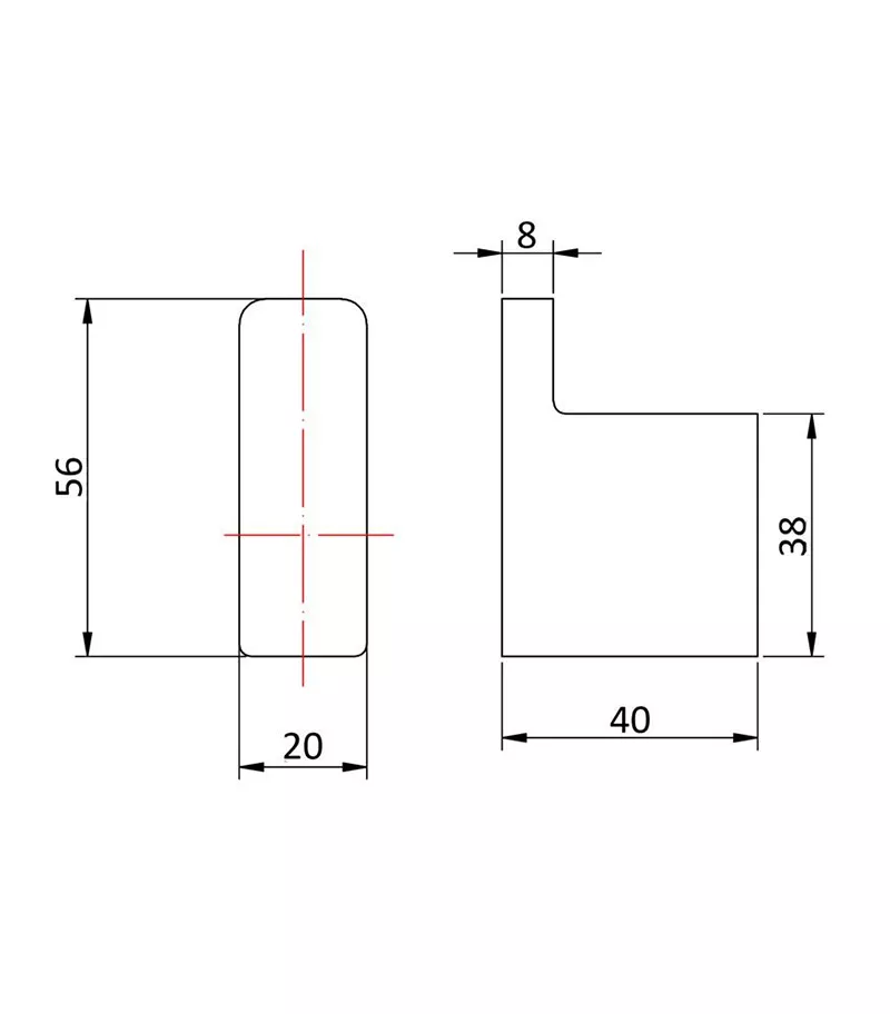 Eden Single Robe Hook - Specification