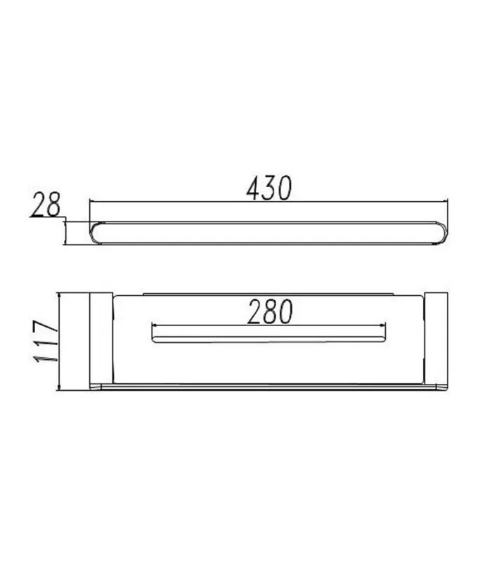 Specification For Dove Metal Shelf