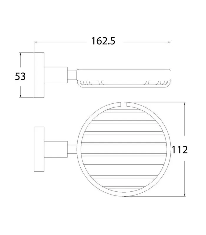 Otus Brass Soap Basket - Specification