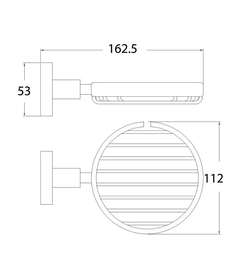Otus Brass Soap Basket - Specification