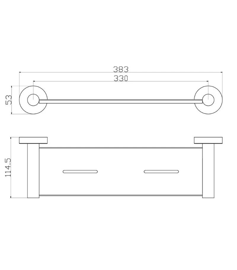 Otus Brass Metal Shelf - Specification