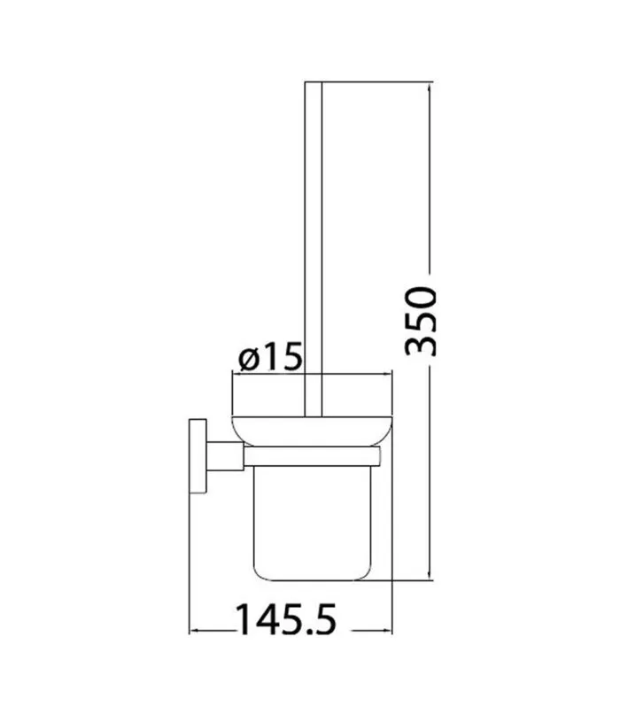Otus Brass Toilet Brush - Specification