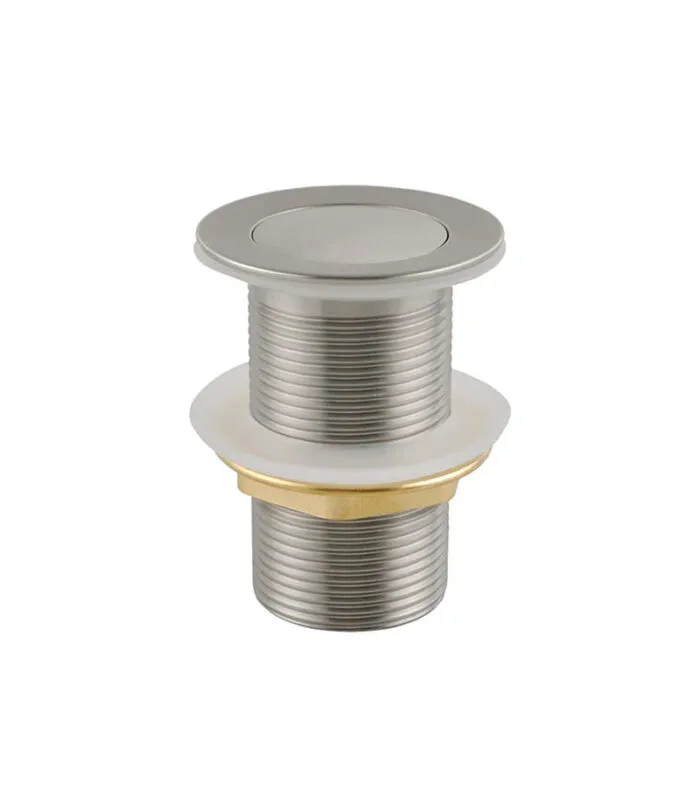 Aqua 32/40mm Pop Up Basin Waste With No Overflow - Brushed Nickel
