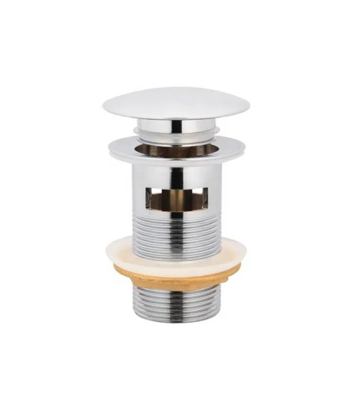 Aqua 32/40mm Mushroom Basin Pop Up Waste With Overflow - Chrome