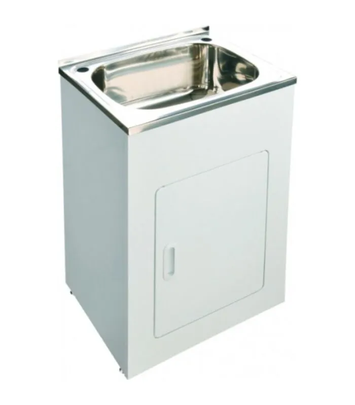 White Metal Laundry Tub