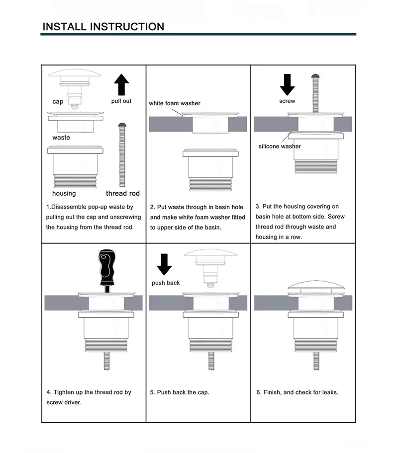 Installation Guide For Budget Universal Pop Up Waste