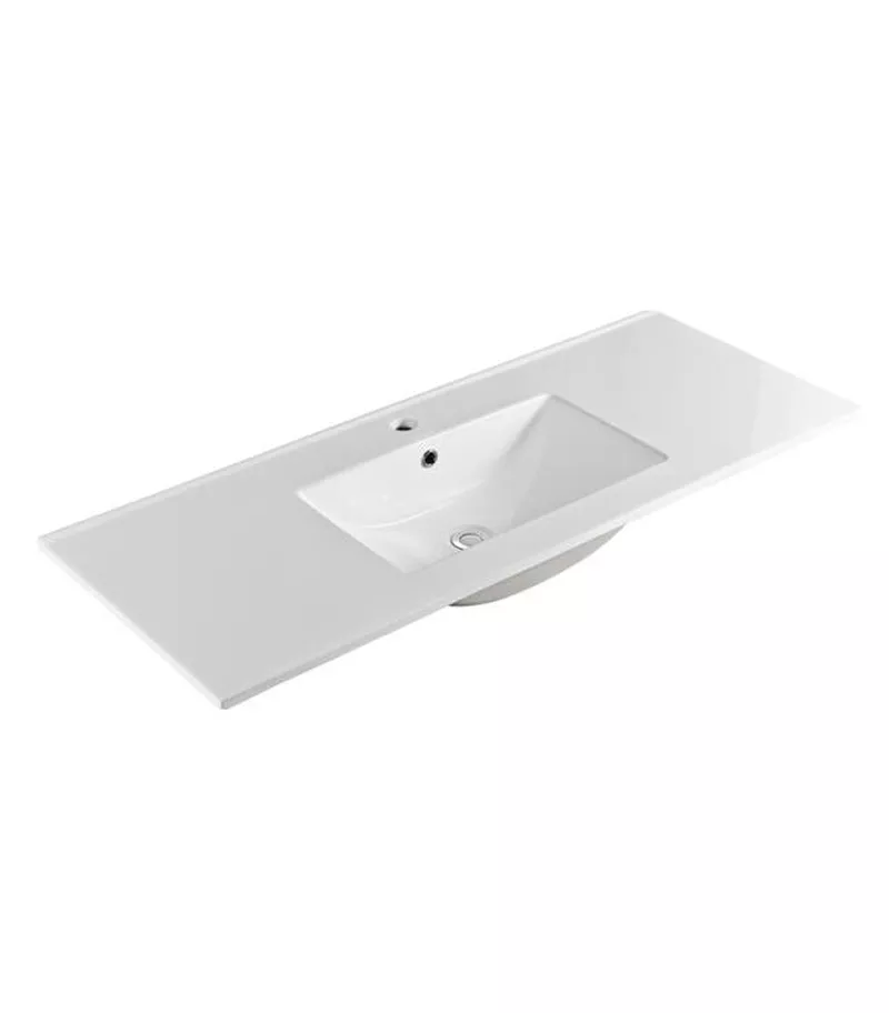 1200mm Single Square Bowl Ceramic top For Vanity Units