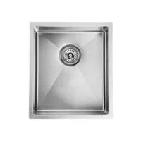 Eden 380x440x198/230mm Stainless Steel Single Bowl Sink - Stainless Steel Eden 380x440x198/230mm Stainless Steel Single Bowl Sink - Stainless Steel