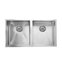 Eden 880x440x198mm Stainless Steel Double Bowl Sink Eden 880x440x198mm Stainless Steel Double Bowl Sink