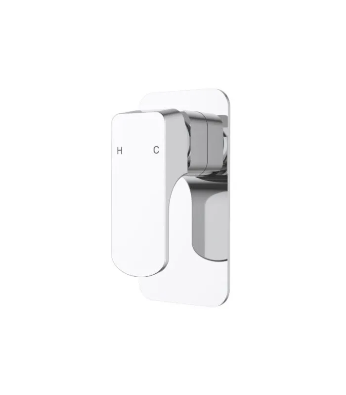 Eden Brass Wall Mixer - Chrome