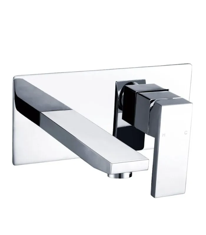 Rosa Wall-Mounted Basin/Bath Mixer - Chrome