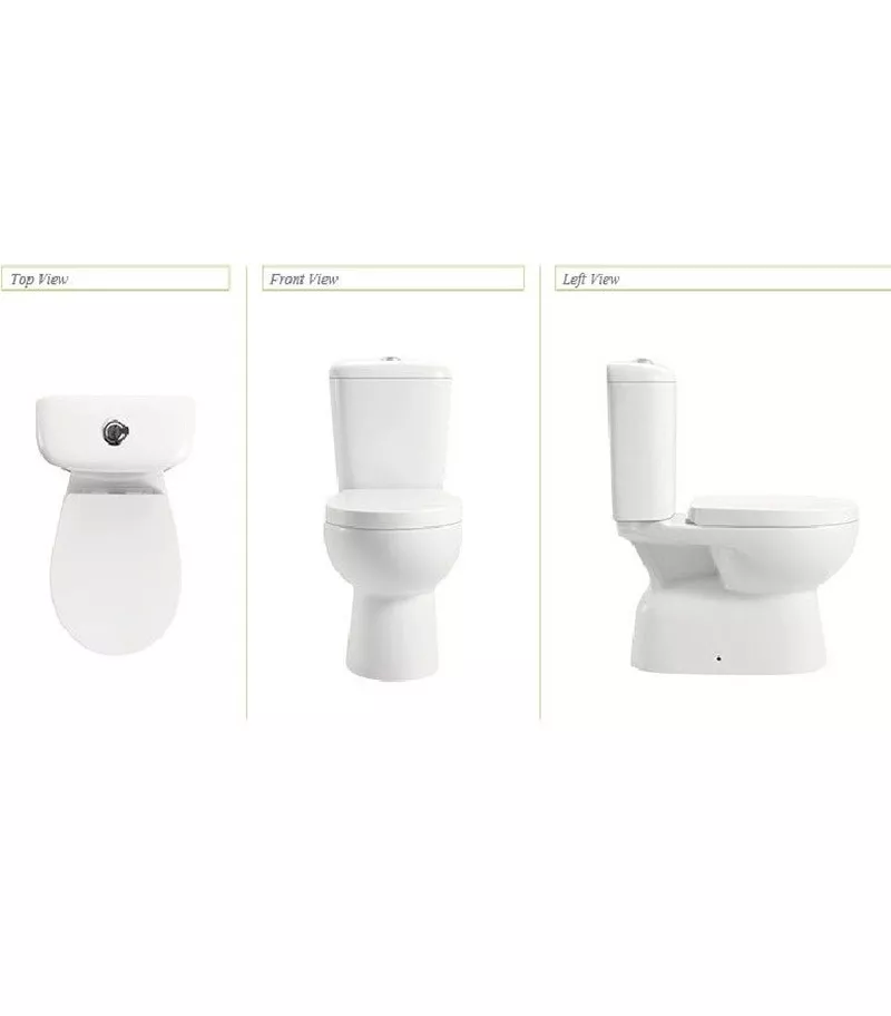 Zion Box Rim Close Coupled Toilet Suite - Multiviews