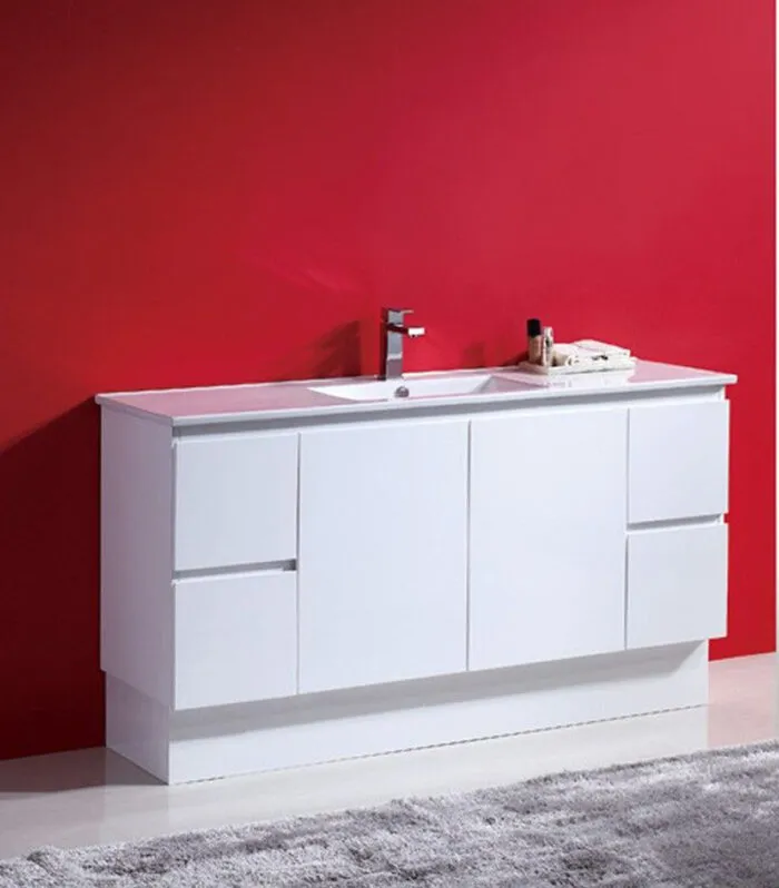 Reno 3 Single Bowl Ceramic Top Vanity With Kickboard 1500mm