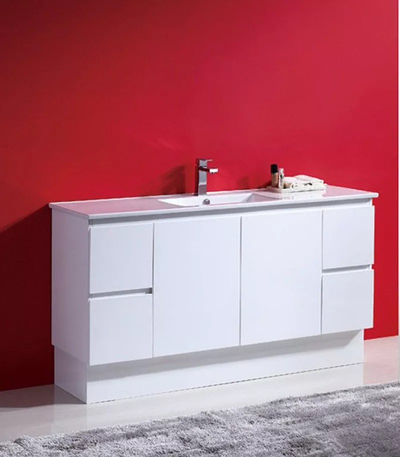 Reno 3 Single Bowl Ceramic Top Vanity With Kickboard 1500mm
