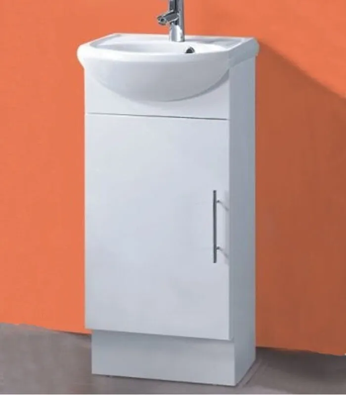 Reno 1 Ensuite Ceramic Top Vanity Unit with Kickboard - Background