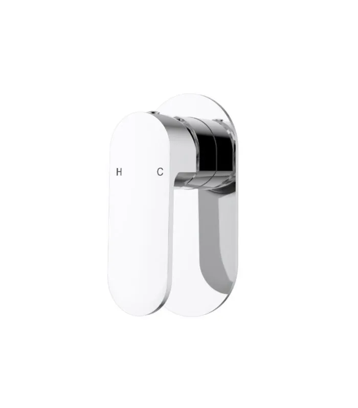 Cora Brass Wall Mixer - Chrome