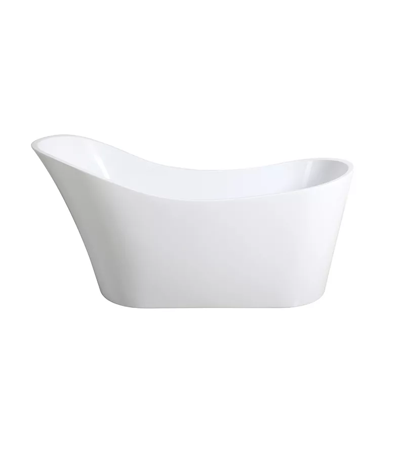 1485X695X790mm Gloss White Highback Freestanding Bathtub