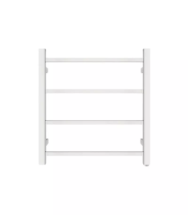 Aqua Square Heated Towel Rack 4 Bars - Chrome