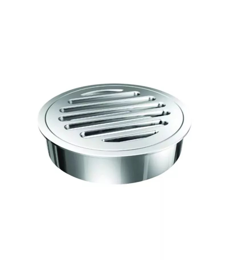Round Floor Waste - Chrome Dia 100mm