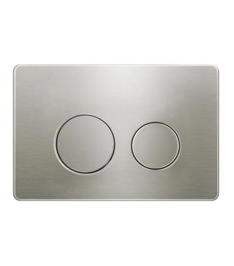 R&T Dual Flush Push Plate - KL27 for Cistern G30031 / G30032 - Brushed Nickel