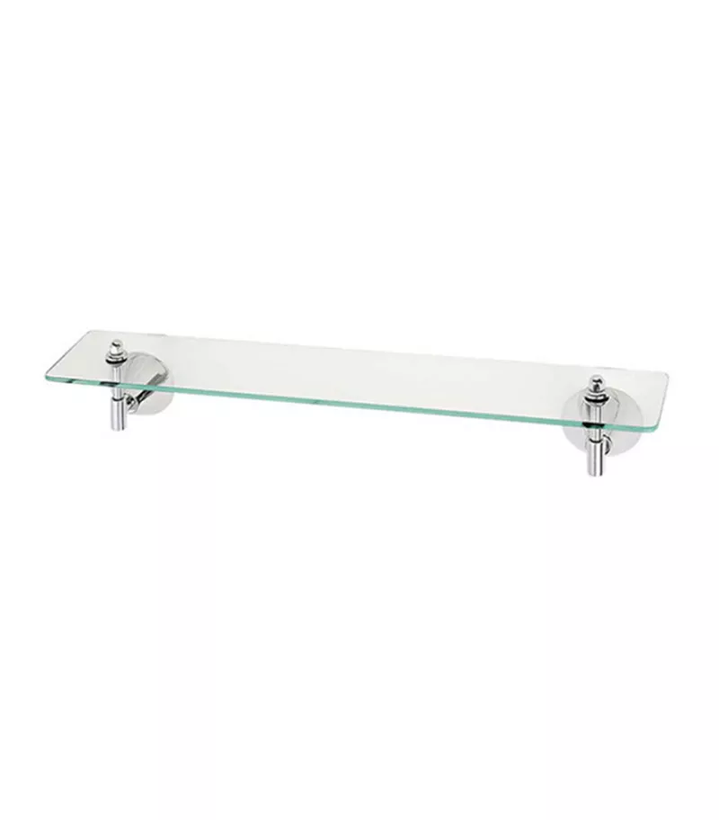 Kirra Chrome Glass Shelf