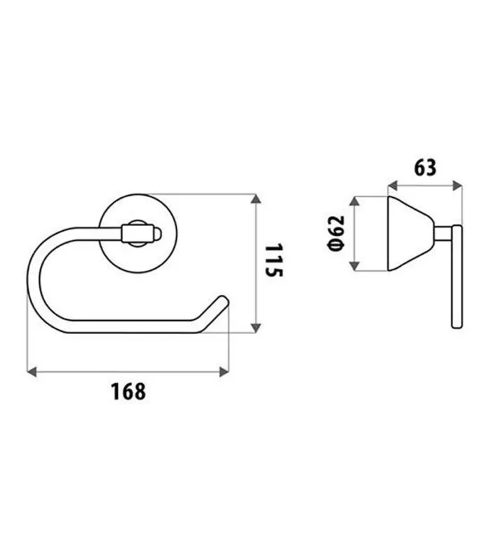 Kirra Chrome Toilet Roll Holder
