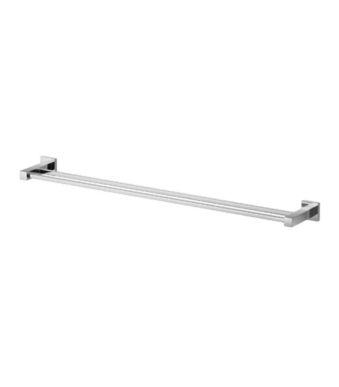 Lauren Stainless Steel Double Towel Rail - Chrome