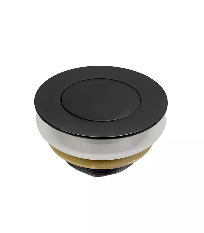 40mm Non Overflow Pop Up Bath Waste - Matt Black