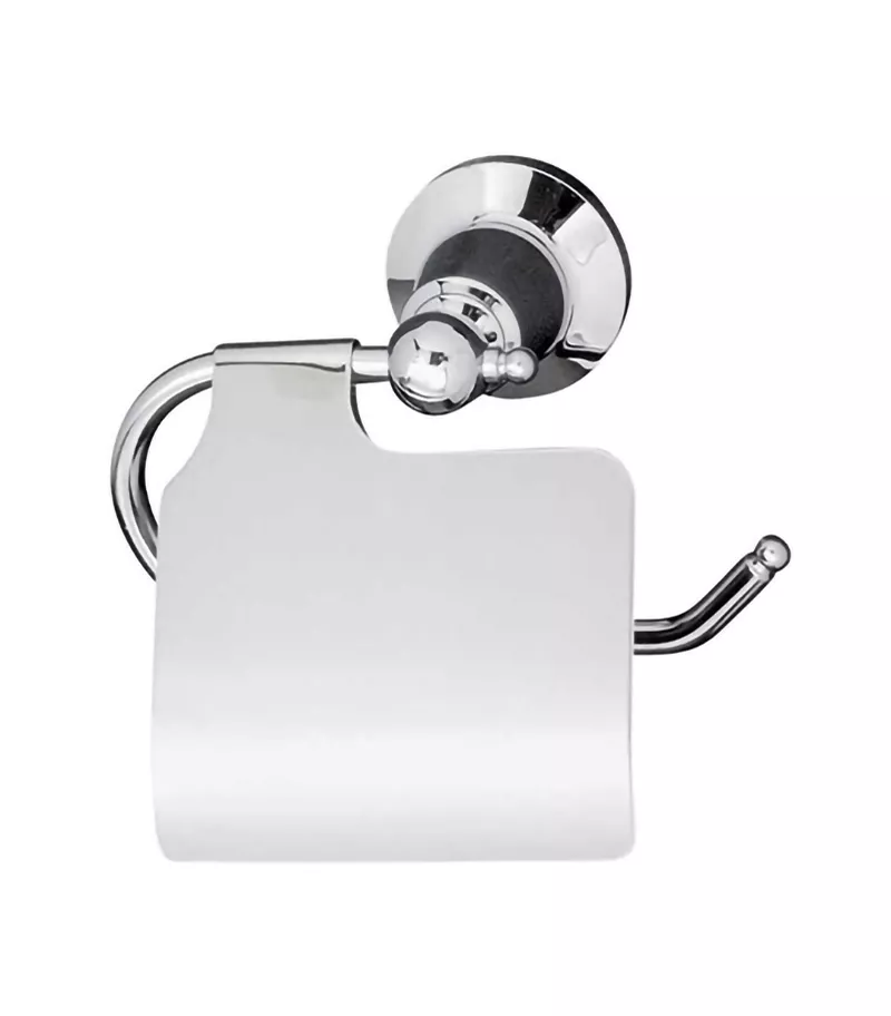 Noosa Chrome Toilet Roll Holder With Flap