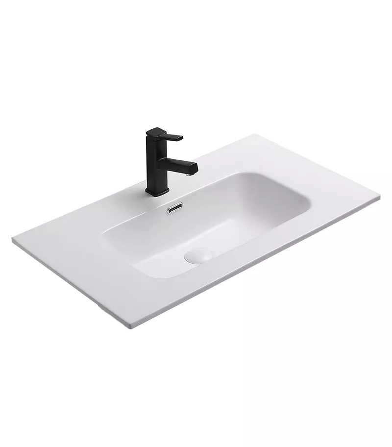Olivia Matt White Ceramic Vanity Top OMW600/750/900