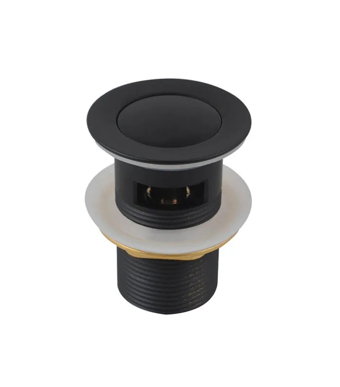 Aqua 32/40mm Pop Up Basin Waste With Overflow - Matt Black