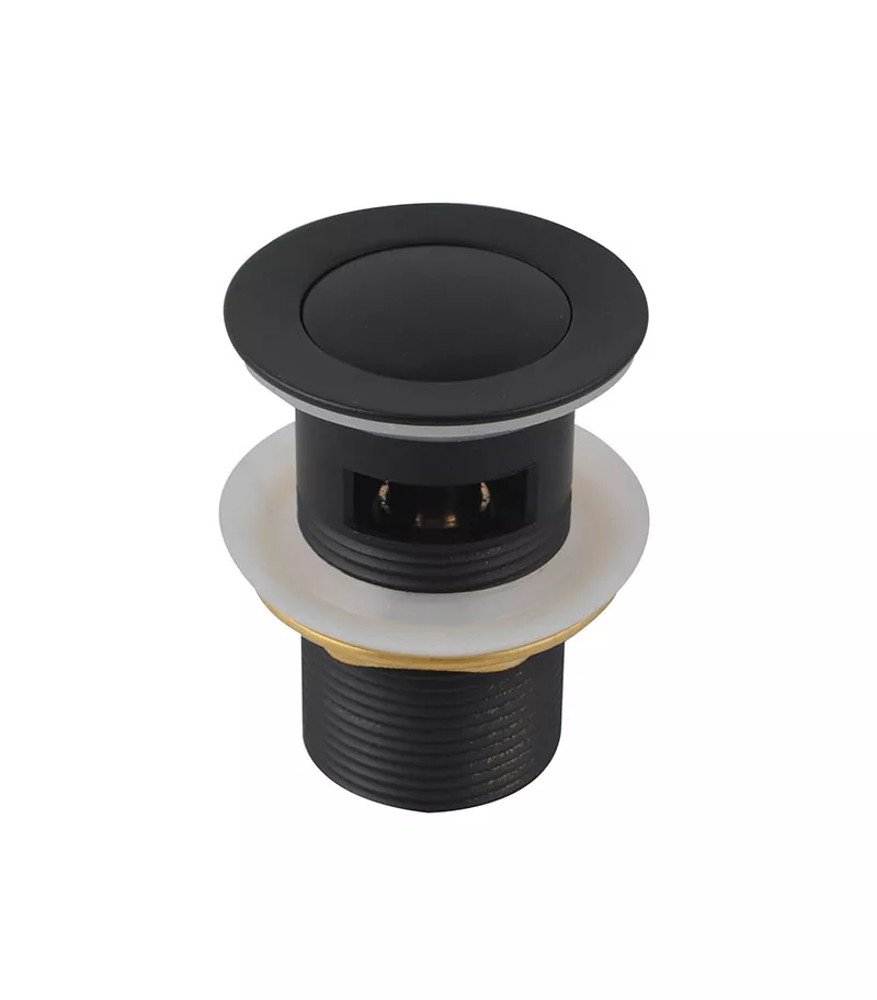 Aqua 32/40mm Pop Up Basin Waste With Overflow - Matt Black