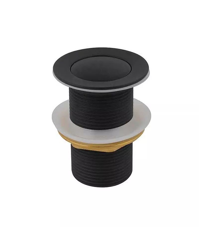 Aqua 32/40mm Pop Up Basin Waste With No Overflow - Matt Black