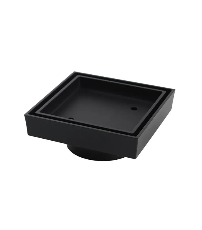 Tile Insert Floor Waste - Matt Black