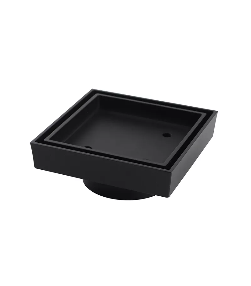 Tile Insert Floor Waste - Matt Black