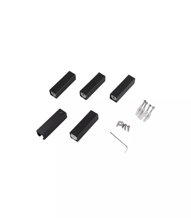 Aqua Square Matt Black Heated Towel Rack 4 Bars Parts