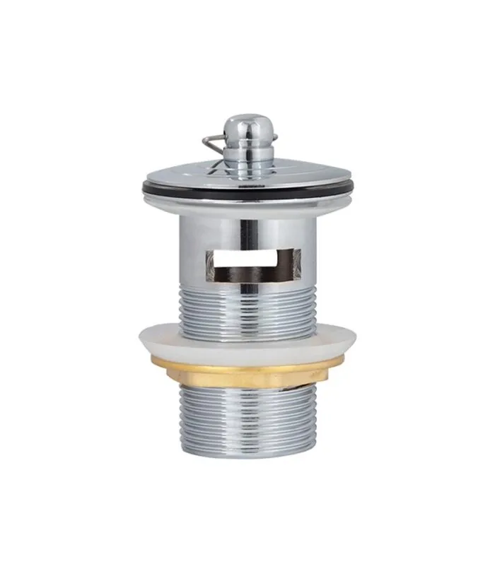 40mm Plug Waste With Overflow - Chrome