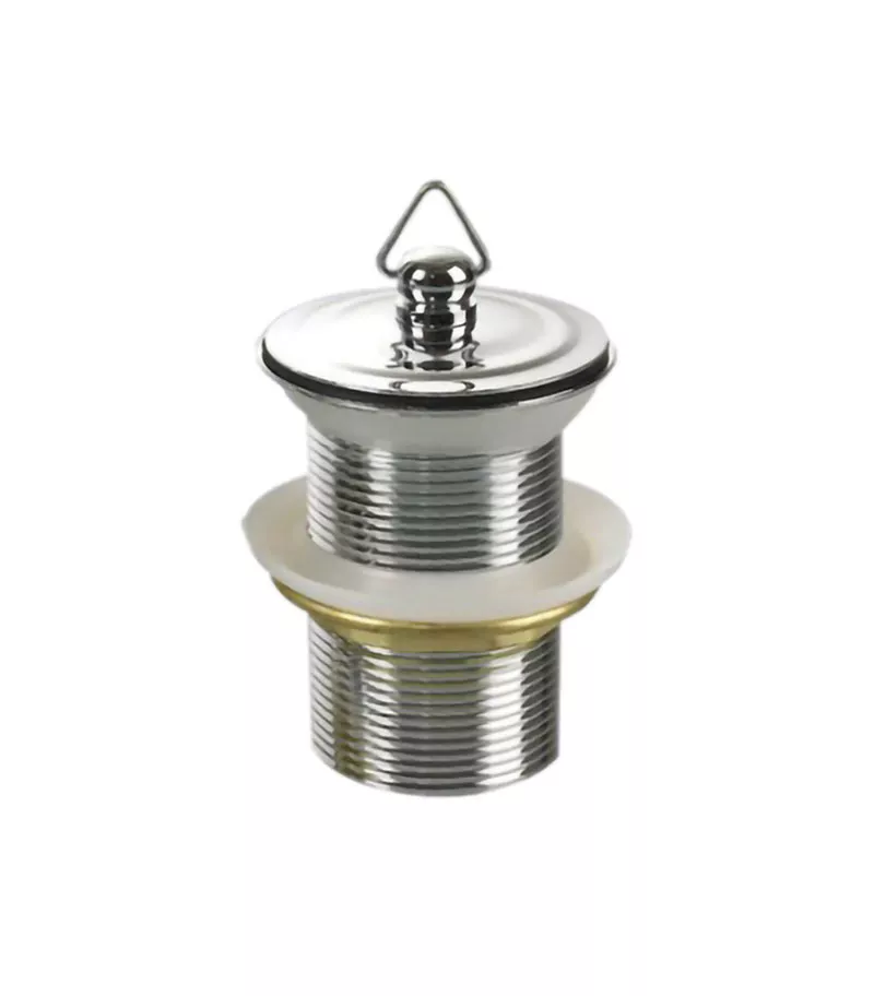 Plug Waste With Non Overflow - Chrome