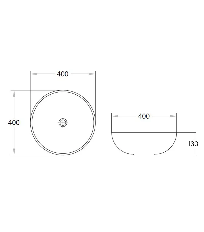 Nova Round Above Counter Basin PA4040Line