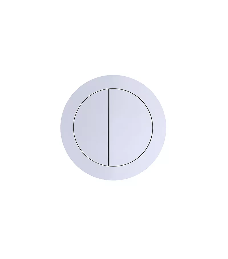 Chrome Round Press Toilet Button PB-R Topview