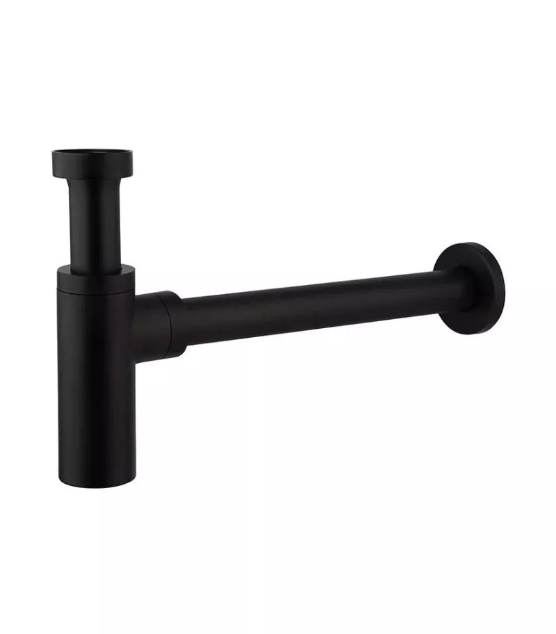 Reno Round Bottle Trap 40mm - Matt Black