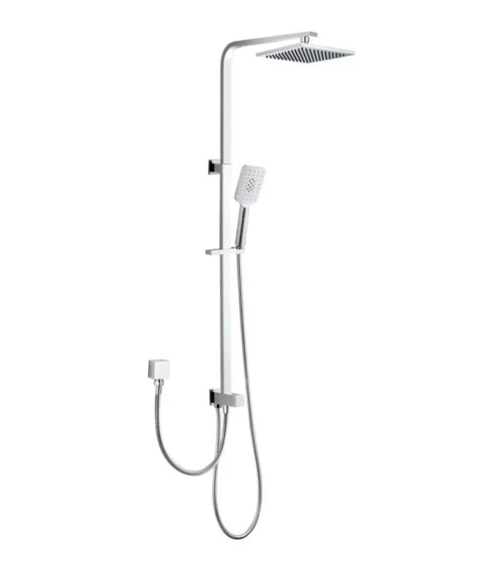 Eden Dual Hose Twin Shower on Rail – Chrome