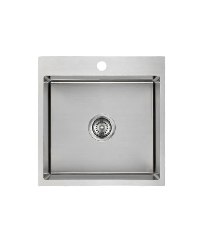 Cora 480x500x230mm Stainless Steel Single Bowl Laundry Sink - Stainless Steel
