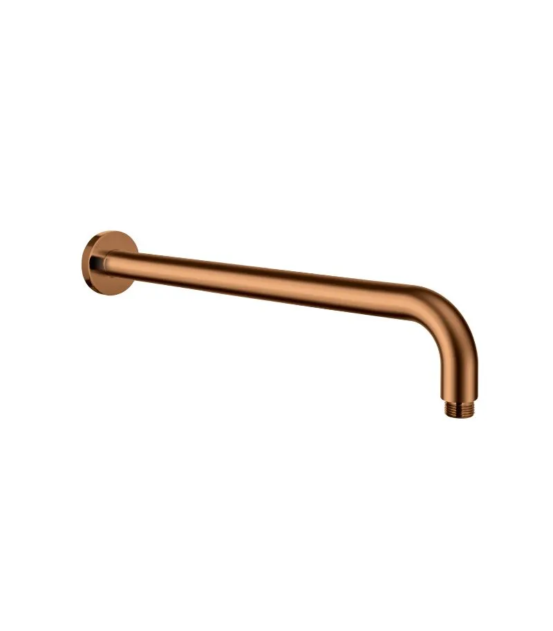 Otus 400mm Stainless Steel Shower Arm - Brushed Copper