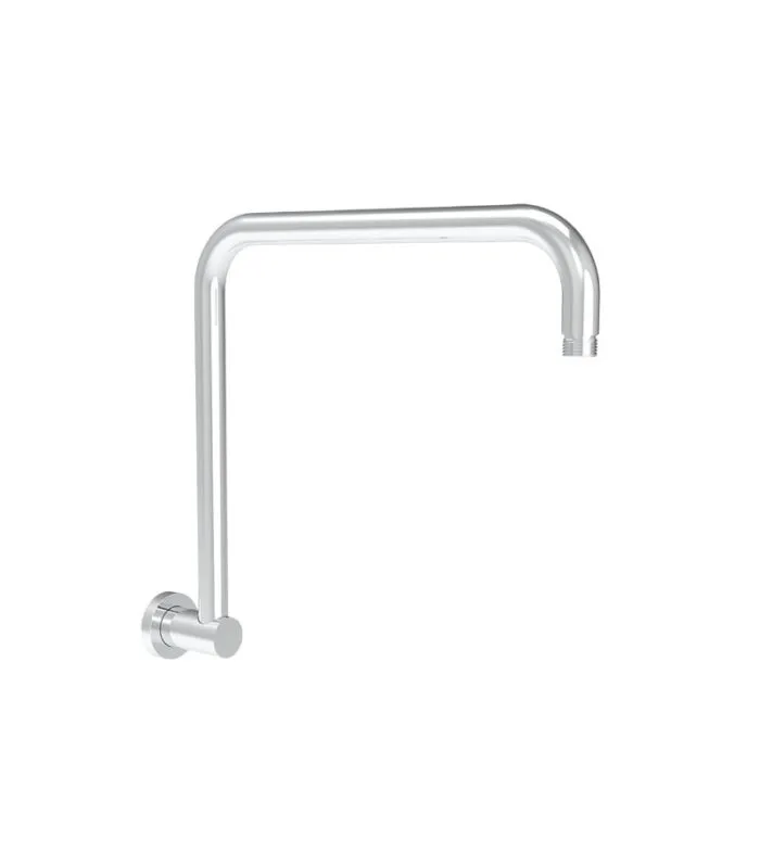 Cora Brass Round Hi-Rise Shower Arm - Chrome