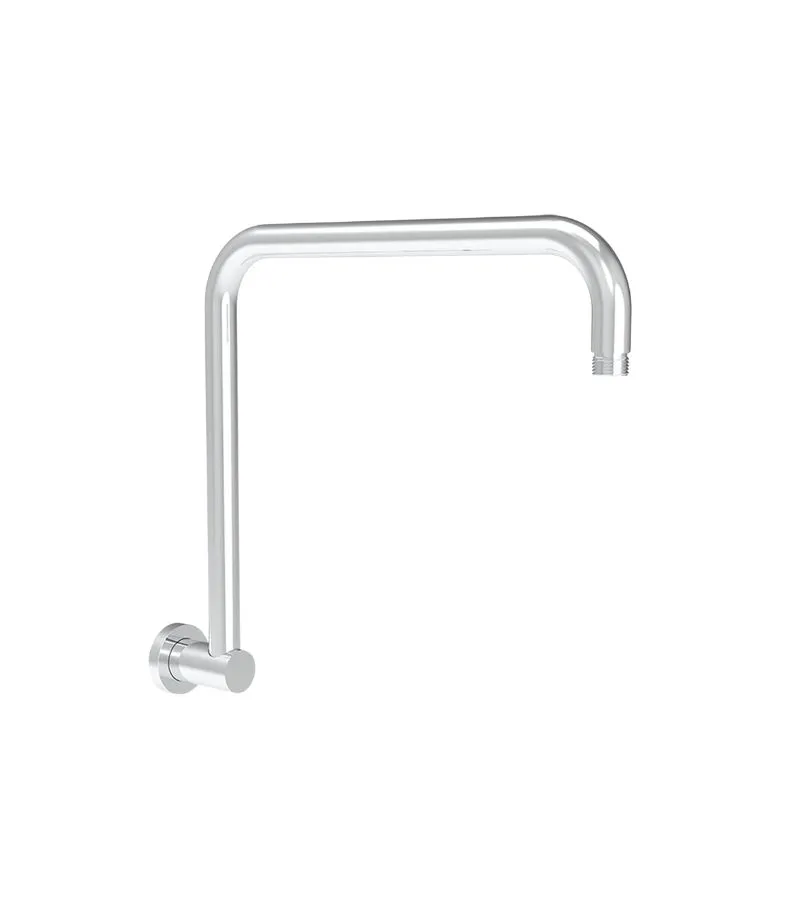 Cora Brass Round Hi-Rise Shower Arm - Chrome