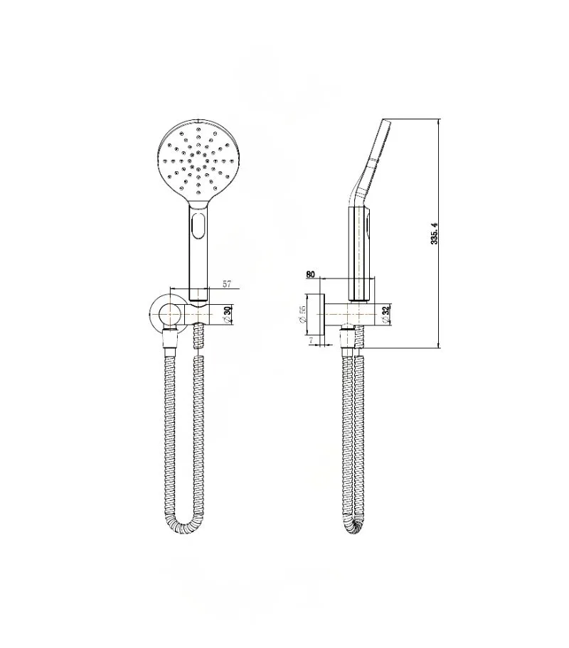 Cora Handheld Shower - Specification