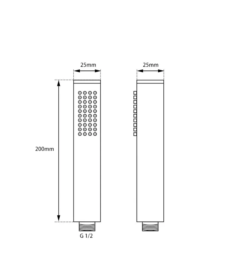 Lucid Pencil Handheld Shower Head - Specification